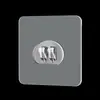 Hebilla de Garra Adhesiva Transparente Sin Rastro Parche Adhesivo Fuerte Gancho de Parche Sin Rastro Caja de Almacenamiento para Trípode Baño Accesorios Montados en Pared