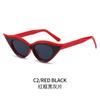 Gafas de Sol Ojo de Gato Nuevas Europeas y Americanas Gafas Personalizadas Transfronterizas Celebridad de Internet Trendy Hip-hop Modelo Afilado Gafas de Sol Pasarela para Mujer