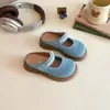 Sandalias de Niña Verano Birkenstocks Bohemias de Punta Cerrada Medias Zapatillas Ropa de Exterior de Verano para Mujer Nuevo Estilo 2025 Slip-on Frescas