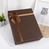Caja de regalo marrón caja vacía caja de regalo de negocios bufanda camisa caja rectangular grande LOGOTIPO personalizado