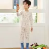 Nuevo Conjunto de Ropa Interior Térmica de Lana Antibacteriana de 10A para Niños, Engrosado para Otoño e Invierno, Ropa Interior Suave