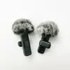 Microfone Abelhinha para Fotografia Externa Transfronteiriça, Microfone de Lapela, Cobertura Peluda à Prova de Vento para Entrevista e Transmissão ao Vivo, Cobertura de Algodão