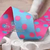 Cinta Coreana de Color Contrastante con Puntos Jacquard de Algodón Cinta para el Cabello Accesorios DIY Material Empaque Accesorios para Ropa Cinta de Doble Cara de Doble Color