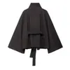 Otoño e Invierno 2025 Nuevo Moda Callejera Casual Europea y Americana Chaqueta de Lana con Cinturón W03 6866