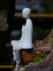 A6L paisaje monje Buda estatua pequeños adornos floricultura jardinería bonsái rocalla micro paisajismo figura Buda pequeña