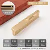 Manípulo Moderno Nórdico de Luxo Leve em Liga de Zinco Dourado para Gaveta de Armário de Cozinha, Puxador de Guarda-Roupa, Puxador de Porta de Armário Vertical de Alta Qualidade