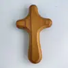 Nuevos Productos Transfronterizos Europeos y Americanos Portátil de Madera Cruz Joyería Adornos Plegaria Cruz de Mano Cruz Hecha a Mano