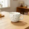 Caneca Cerâmica em Estoque, Alto Valor Estético, Caneca de Café da Manhã com Barriga Grande, Copo de Bebida Simples e Fofo, Excedente de Exportação Atacado