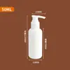 Frasco de Loção Branco Tipo Pump Desinfetante para Mãos Recarga de Frasco Sérum Shampoo Líquido Frasco de Plástico para Apertar Loção