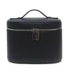 Bolsa de Maquiagem de Couro com Padrão Lichia de Alta Qualidade, Bolsa de Armazenamento de Viagem Portátil de Grande Capacidade, Estojo de Maquiagem Portátil Multifuncional