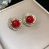 Modernos y Minimalistas Brazaletes para Oreja Retorcidos de Piedra Ojo de Tigre para Mujer, Pendientes Versátiles Vintage, Accesorios para Orejas de Otoño e Invierno con un Toque de Lujo Ligero y de Alta Gama
