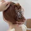 Pinza para el Cabello Estilo Audrey Hepburn para Mujer 2024 Nuevo Elegante Lujo Ligero Pinza de Tiburón Grande Versátil para Recogidos Tocado