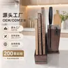 Tabla de cortar con forma de libro de madera maciza, Tabla de cortar multiusos para cocina, Tabla de cortar creativa estilo libro, Soporte para cuchillos de fruta para el hogar, Tabla de cortar