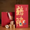 Jiugongge Té Negro Tetera Pequeña Caja de Empaque para Té Caja de Regalo Vacía Té de Roca Canela Regalos Caja de Regalo Universal