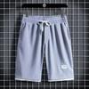 Pantalones cortos de gofre de verano para hombre, modernos, combinan con todo, ropa exterior sencilla, pantalones cortos con cordones para jóvenes, nuevos pantalones para hombre 2024