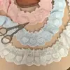 Ribete de Encaje de Algodón Hueco con Forma de Corazón Multicolor de 4.5 cm de Ancho para Ropa de Mascotas, Juguetes, Accesorios de Ropa Hechos a Mano para Bricolaje