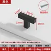 Alça Quadrada de Aço Inoxidável em Ângulo Reto para Portas de Armário e Gavetas, Alça de Porta de Guarda-Roupa em Forma de T Dourada e Preta de Luxo Leve