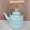 Olla de Esmalte Puede Usarse Directamente al Fuego Esmalte 2.5L Olla de Esmalte Cafetera de Porcelana Esmaltada Tetera Cocina de Inducción Olla de Esmalte Rusa