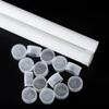 Tubo de embalagem para pintura a óleo personalizado de fábrica Tubo redondo de plástico PP Tubo de armazenamento reto Embalagem para caligrafia e pintura Entrega expressa Tubo à prova de pressão