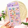 Pegatinas de Relieve Estéreo 3D Transfronterizas de Papel Lindas de Dibujos Animados Pegatinas Decorativas para Diario Infantil Pegatinas Creativas para Teléfono Móvil Venta al por Mayor