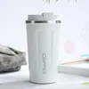 Taza de Café Estilo Europeo Transfronteriza Termo de Viaje Taza de Regalo de Acero Inoxidable Aislamiento Simple Vacío Doble Capa Taza Artesanal