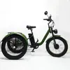 Triciclo Elétrico com Assistência de Pedal de 24 polegadas com Pneus Largos, Operado por Pedal, Transporte Leve para Lazer e Entretenimento, Triciclo Ecológico com Pneus Largos