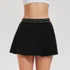 Falda Corta Deportiva de Tenis Estilo Europeo y Americano para Mujer, Secado Rápido, Anti-Exposición, Falda Plisada Casual para Fitness, Falda de Tenis para Correr al Aire Libre
