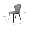 Silla de Comedor Foshan Guangdong Silla Mariposa Nordic Lujo Ligero Silla de Comedor para el Hogar Silla de Negociación de Hotel Italiano Silla con Respaldo de Café