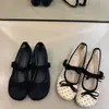 Zapatos Mary Jane con Lunares Franceses y Moño Chuyuji para Mujer, Primavera/Verano 2026, Dulces y Delicados, Adecuados para Faldas, con una Sola Correa