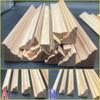 Línea de Madera Maciza Marco de Esquina Interior Decorativo de Techo Línea Superior Borde de Esquina Rodapié Esquina Pino Línea de Captura de Madera Vidrio X20