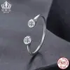 Anel Aberto Fashion Commuter Moissanita Prata de Lei S925 Aifula Anel Ajustável Anel Atacado Joias Joias para Mãos