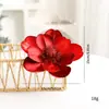 Venta caliente transfronteriza decoración navideña flores de simulación diy Navidad franela 15CM flores de Navidad decoración de árbol de Navidad arreglo floral