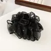 Grampo de Cabelo Novo Estilo Francês para Primavera e Verão, Elegante e Fashion, Rede Nuvem, Tamanho Médio, Acessório de Cabelo