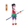 Juguetes de Marionetas de Sombra de Pekín Viaje al Oeste Marioneta de Madera de Sombra Marioneta de Sun Wukong Figuras Pequeñas Souvenir Especial para Niños Regalo