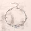 Pulseira Ginástica Jin Hongyu Camada Dupla Feminina Prata Esterlina 925 Estilo Coreano Luxo Leve Brilhante Pulseira Cyber Celebridade ins