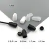 Corda de plástico com cauda pendurada Sino cinto corda de cauda fivela decoração preto e branco transparente acessórios de vestuário cabeça de sapato bolso corda fivela
