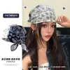 Pañuelo cuadrado de paisley estilo callejero americano, pañuelo para la cabeza único, pañuelo de seda estampado con bloques de color vintage, pañuelo cuadrado pequeño versátil para mujer
