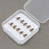 Nuevo anzuelo de campo Luya anzuelo para mosca de cebo blando insecto biónico cebo falso atrayente para peces pesca en arroyo boca de caballo franja blanca