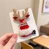 Novo Acessório de Cabelo de Natal de Inverno Peça Única Presilha Infantil Cervo Presilha de Cabelo Quebrada Adereço de Cabeça Fofo para Bebê Presilha Lateral Acessórios de Cabelo