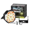 Nuevo Foco LED Octagonal para Motocicleta 8 Lentes Amarillo Blanco Rojo Azul Intermitente Luz Modificada para Coche Foco para Vehículo Eléctrico