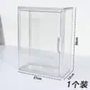 Caixa de armazenamento de mesa, organizador de gaveta, pequeno armário para organizar e exibir itens, plástico acrílico transparente, à prova de poeira, grande capacidade, adequado para armazenar figuras e outros itens pequenos