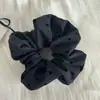 Lazo de Puntos Grises para el Cabello para Mujer 2024 Nuevo Estilo Serie Gris Scrunchie Cuerda Elegante para Cola de Caballo Baja