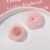 Versión coreana de lindo cristal borde quemado malla capullo de flor diy tejido a mano horquilla de cuentas accesorios para el cabello pendientes material al por mayor