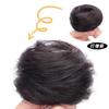 Peluca de cabeza baja banda para el cabello flor de capullo cabello real cabello de verano volumen de cabello poco cabello cabello desordenado cabello esponjoso peinado cabello