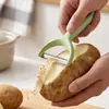 Conjunto de seis peças de palha de trigo, macaron, cor de faca de cozinha, aço inoxidável, faca de chef, tábua de corte, 7 peças, faca de presente