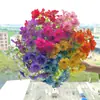 Eucalipto Violeta Plástico Flores Falsas Boda Arreglo Floral para el Hogar Planta Artificial Ramo Adornos Decorativos