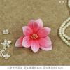 Cabeza de Flor de Magnolia Pequeña Simulada, Guirnalda de Novia, Ramillete, Flor de Muñeca, Flor para Plato de Catering, Cadena de Flores de Orquídea