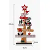 Novos Enfeites de Madeira de Natal Transfronteiriços com Letras em Inglês, Decorações de Mesa para Árvore de Natal, Decorações Criativas de Feriado