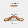 Manija de cuero color latón cruzado para puerta de armario, manija de cuero con botón, material de cuero, manija para caja de almacenamiento, ventas directas de fábrica