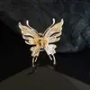 Exquisito Flor de Pessegueiro Pega-Cabelo Atrás da Cabeça Presilha Flor Presilha Tubarão Grande Liga Zinco Strass Pérola Acessórios de Cabelo Garra de Cabelo Presilha de Cabelo